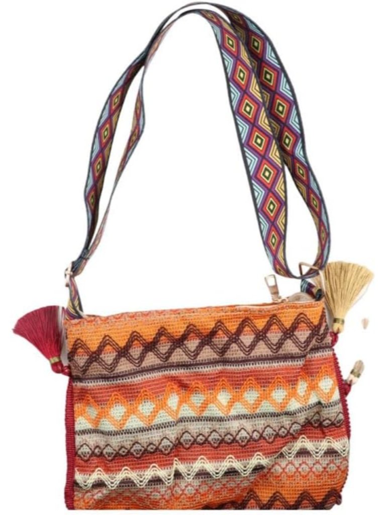 Women Bohemian Shoulder Bag Crossbody Bag, Woven Shoulder Bag Trend Messenger Ba